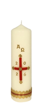 Ostertischkerze 220/60 mm, Dek. 3081